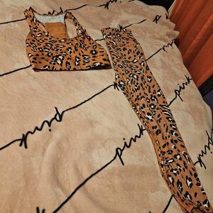 Fabletics Leopard Print Activewear Set